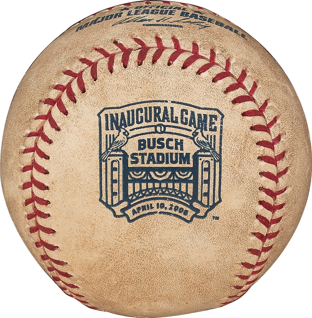 St. Louis Cardinals - First Home Run Baseball at New Busch Stadium - from the Man Who Caught It