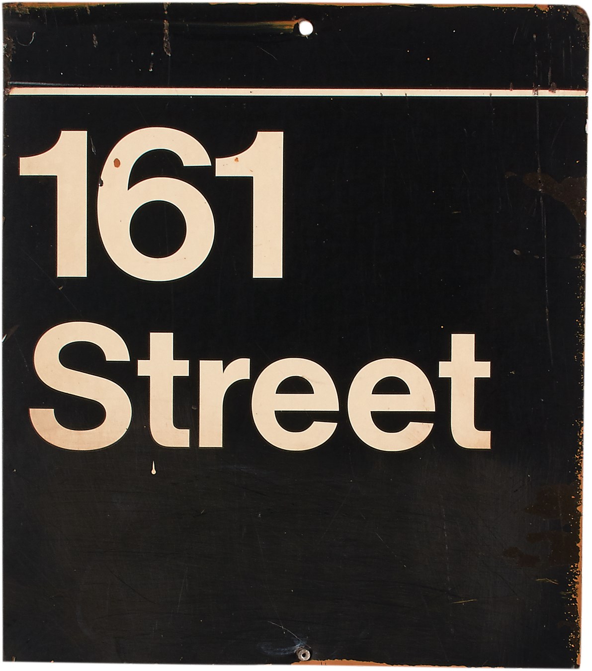 Stadium Artifacts - Circa 1977 Yankee Stadium 161st Street Subway Sign