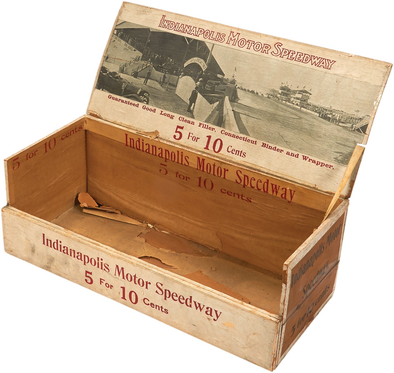 1909 Indianapolis Motor Speedway Cigar Box