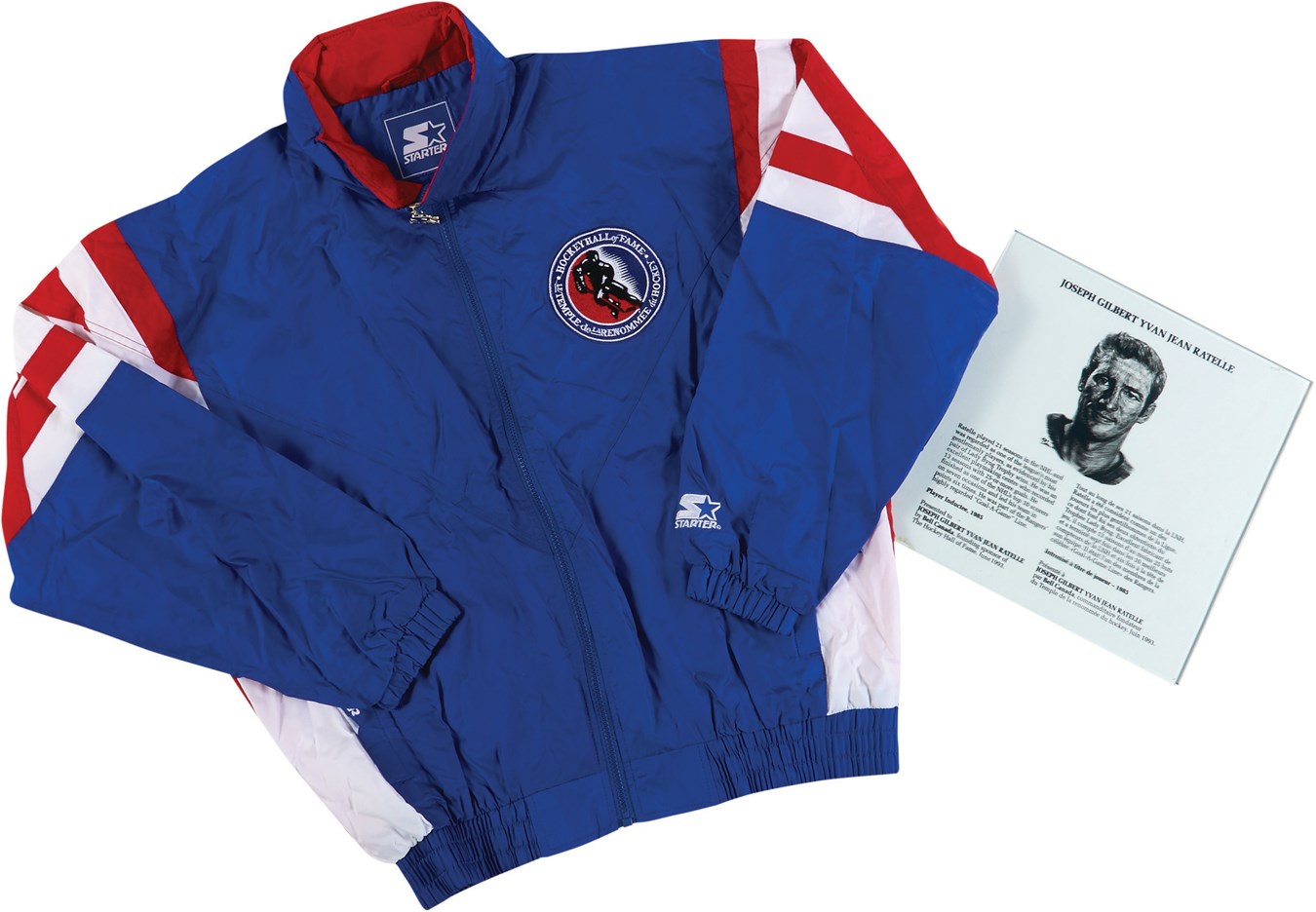 The Great Jean Ratelle Hockey Collection - Jean Ratelle Hockey Hall of Fame Plaque and Jacket