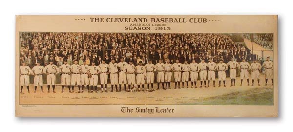 Cleveland Indians - 1913 Cleveland Indians Colorized Panorama (8.5x21").