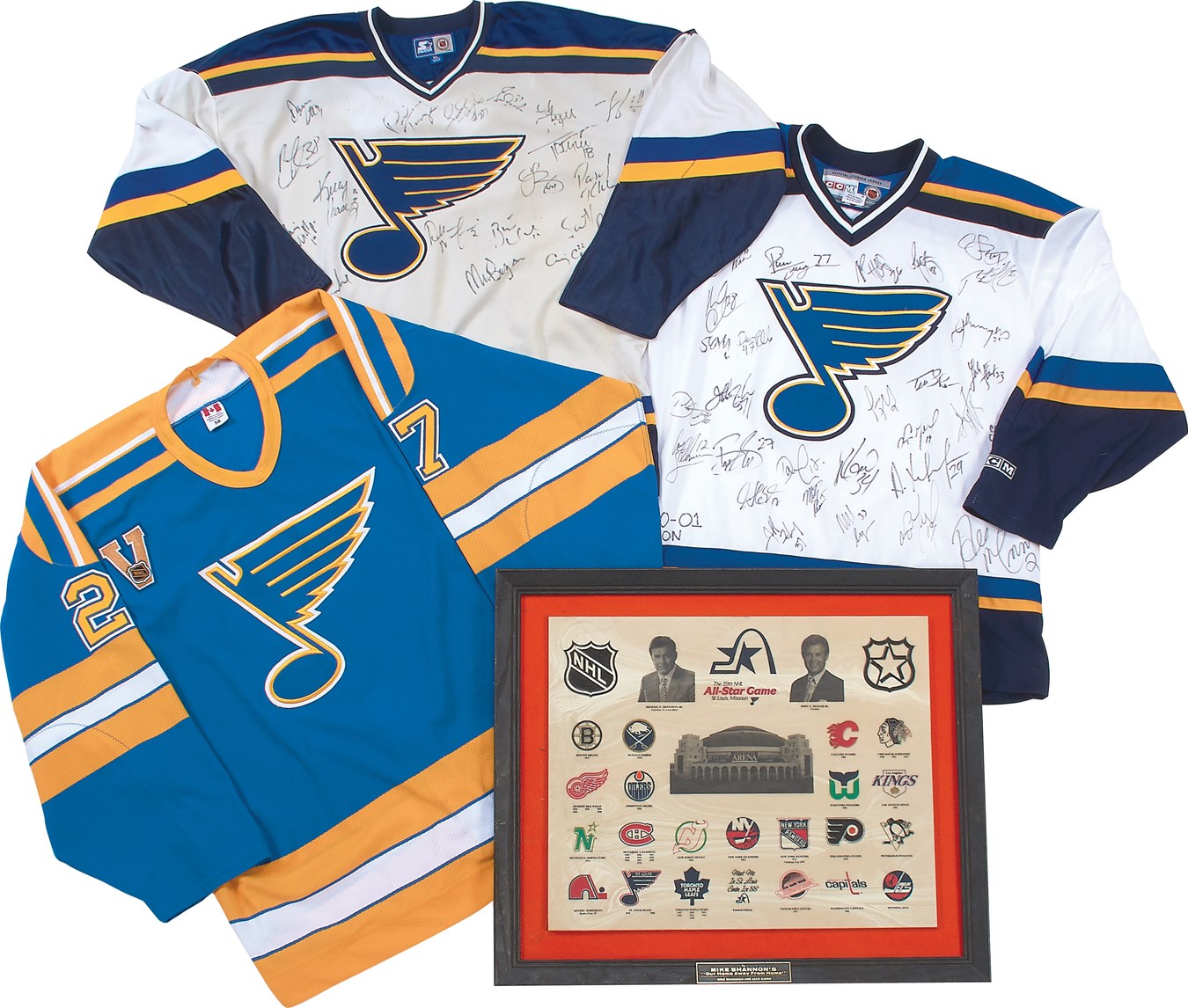 The Mike Shannon St. Louis Cardinals Collection - St. Louis Blues Collection with Game Worn Jerseys
