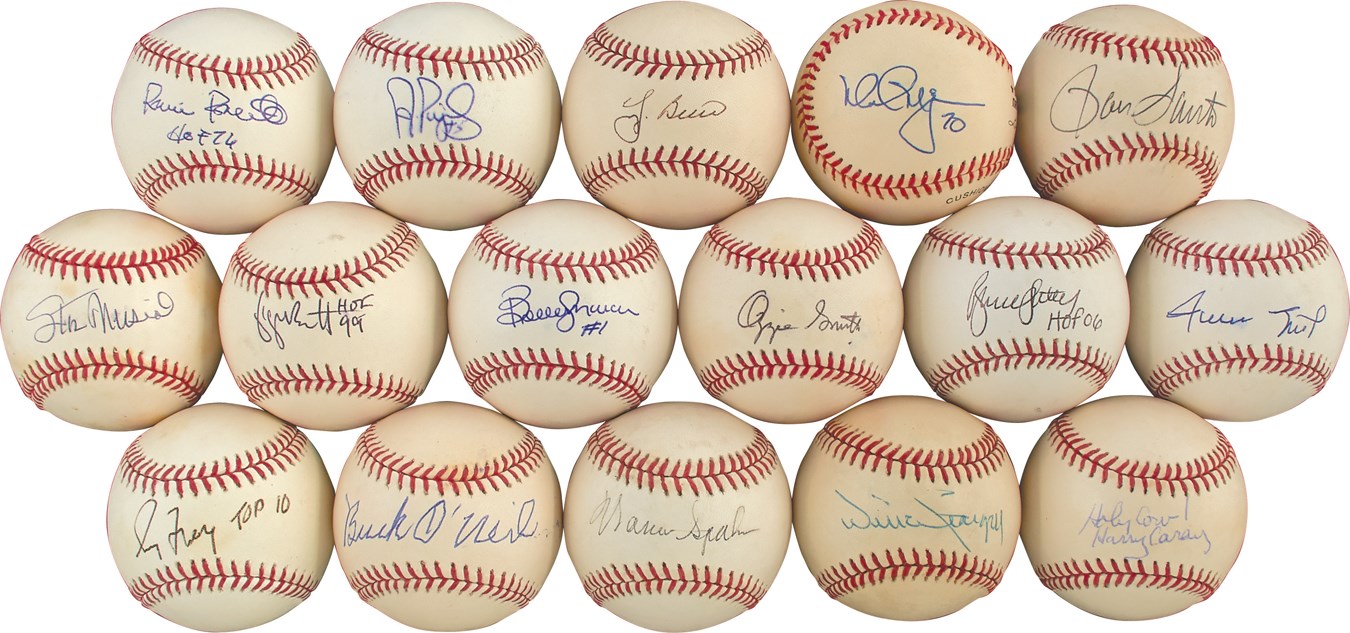 - Single-Signed Baseball Collection (106, Mostly Different)