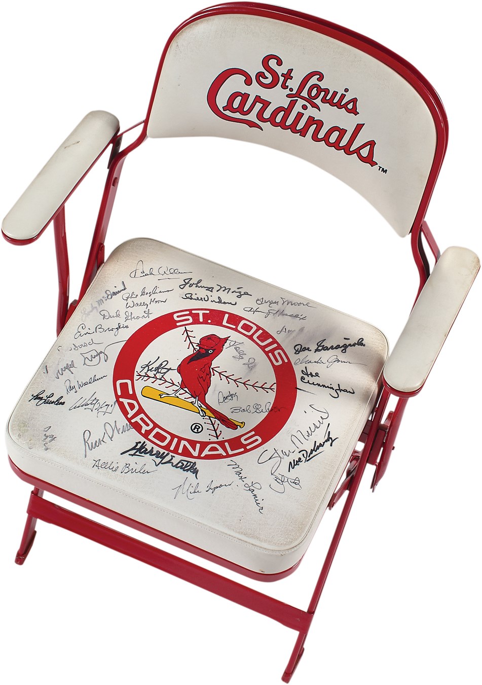 The Mike Shannon St. Louis Cardinals Collection - St. Louis Cardinals Signed Clubhouse Chair