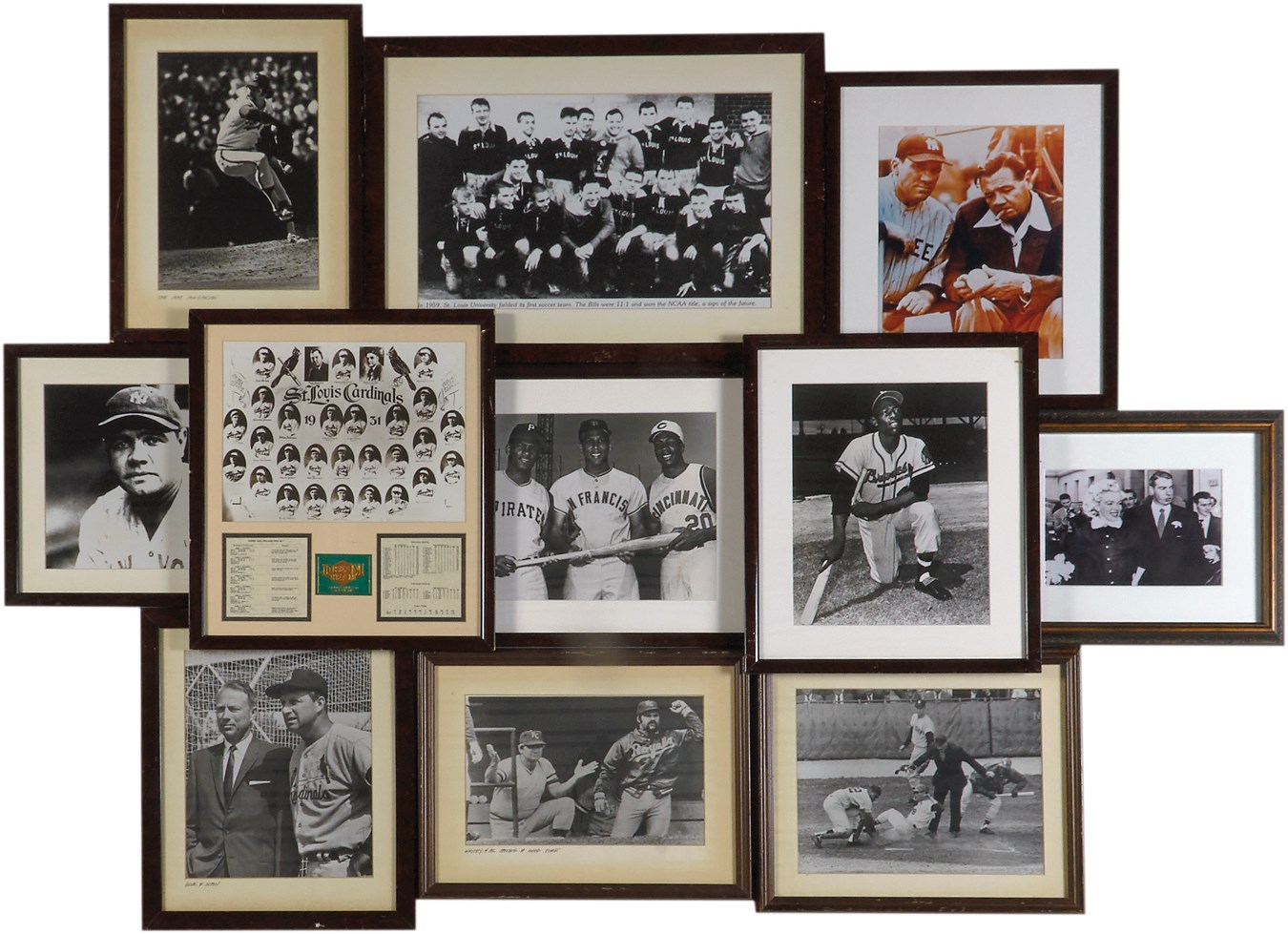 The Mike Shannon St. Louis Cardinals Collection - Framed Items that Hung in Mike Shannon's Restaurant (34)