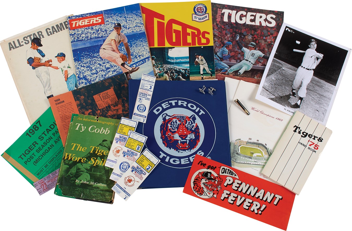 Ty Cobb and Detroit Tigers - 1984 World Champion Detroit Tigers World Series Memorabilia & More (60+)