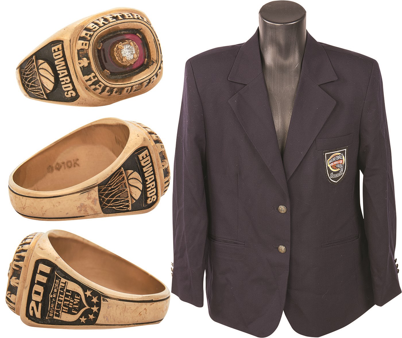 - 2011 Naismith Memorial Basketball Hall of Fame Ring & Jacket Presented to Teresa Edwards