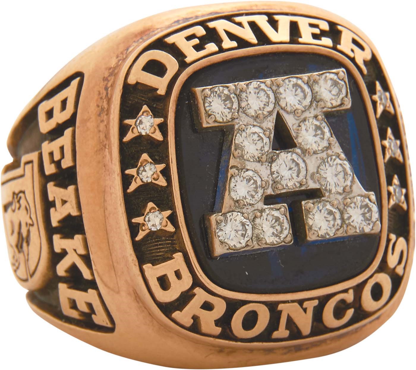 Sports Rings And Awards - 1986 Denver Broncos AFC Championship Ring Presented to GM John Beake
