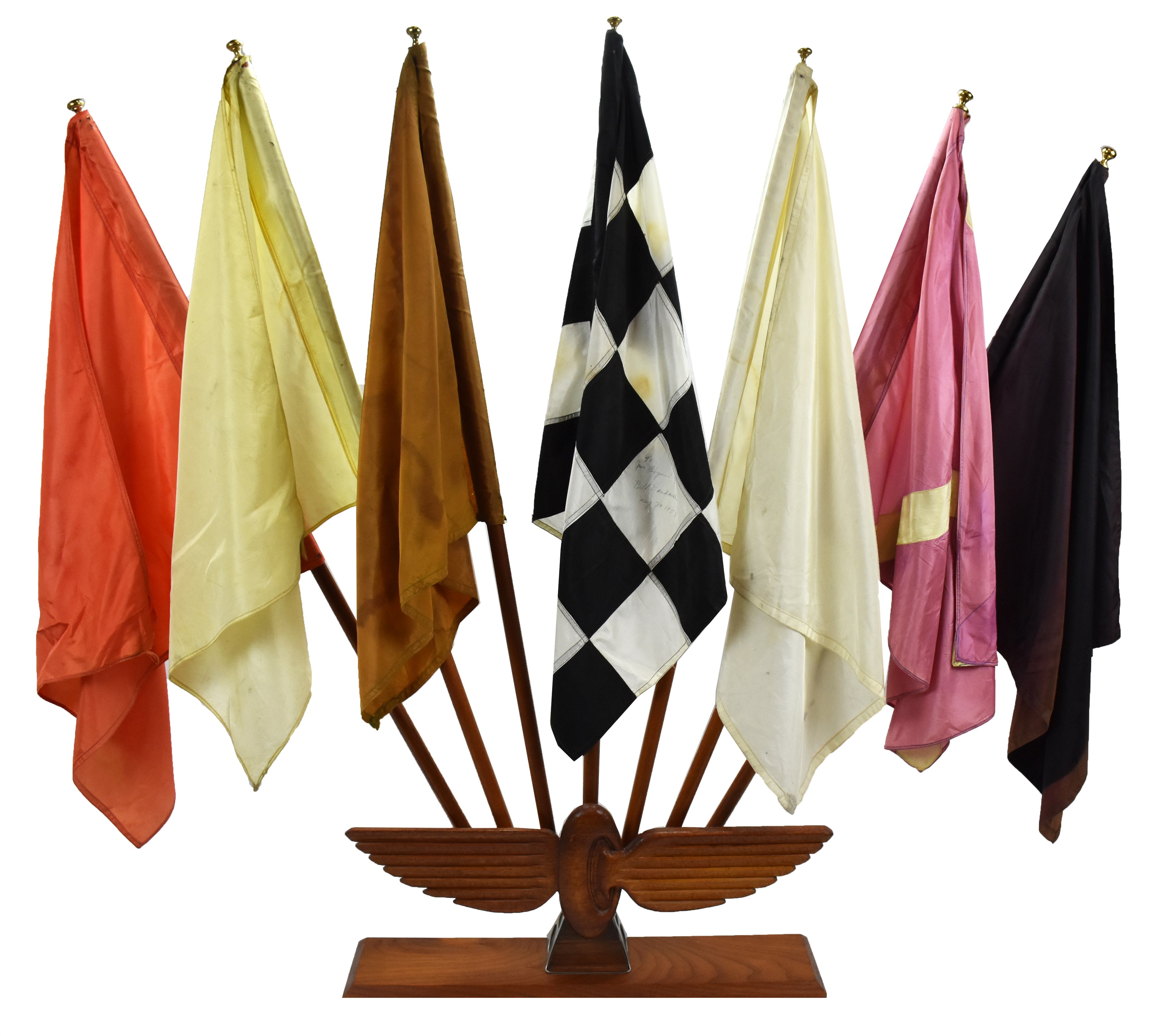 The Don Schmitz Indy 500 Collection Part II - 1958 Indianapolis 500 Flags Gifted to Winner Jimmy Bryan (Gasper LOA)