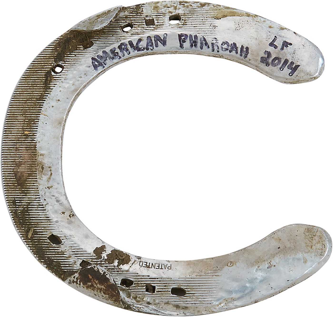 - 2014 American Pharoah Horse Shoe - Sourced from Taylor Made Farms Groomsman