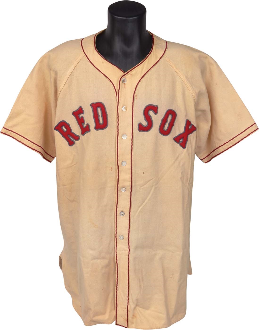 Boston Sports - Circa 1946 Mike Ryba Game Worn Boston Red Sox Jersey