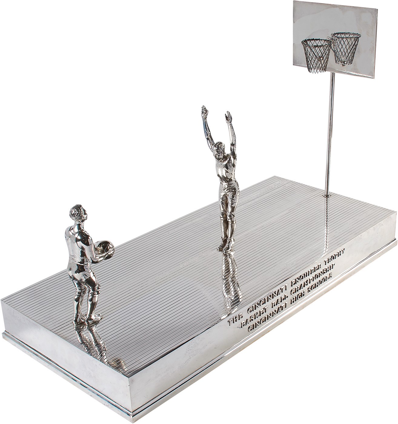 - The Finest Basketball Trophy Extant - 100% Sterling Silver Weighing 25.5 lbs