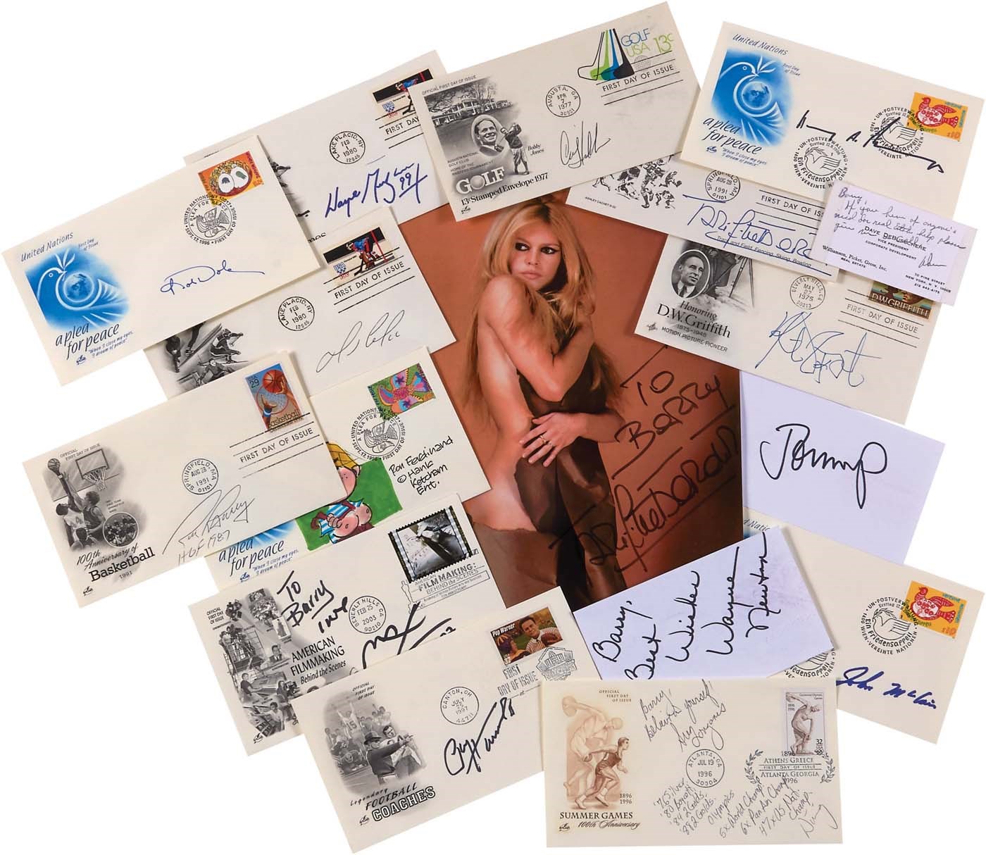 - Massive Autograph Collection of Mostly FDC Cachets with All Major Sports & Entertainment Icons (500+)