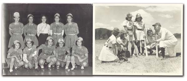 - 1940’s All American Girls Baseball Team Photograph Collection (3)