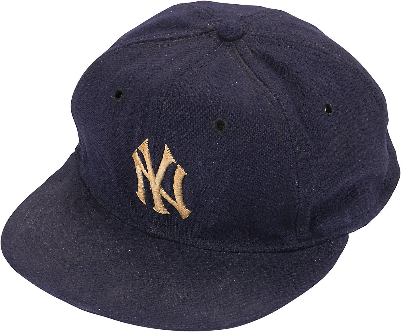 Mantle and Maris - Late 1950s/Early 1960s Mickey Mantle Game Used Cap from Pete Sheehy (MEARS)