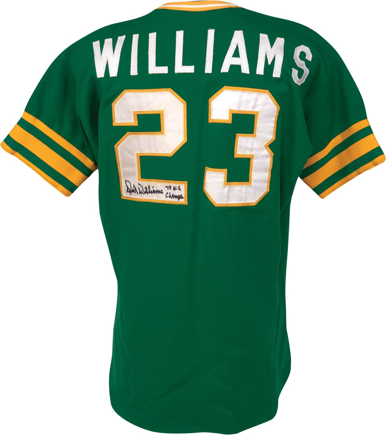 - 1973 Dick Williams World Champion Oakland A's Game Worn Jersey