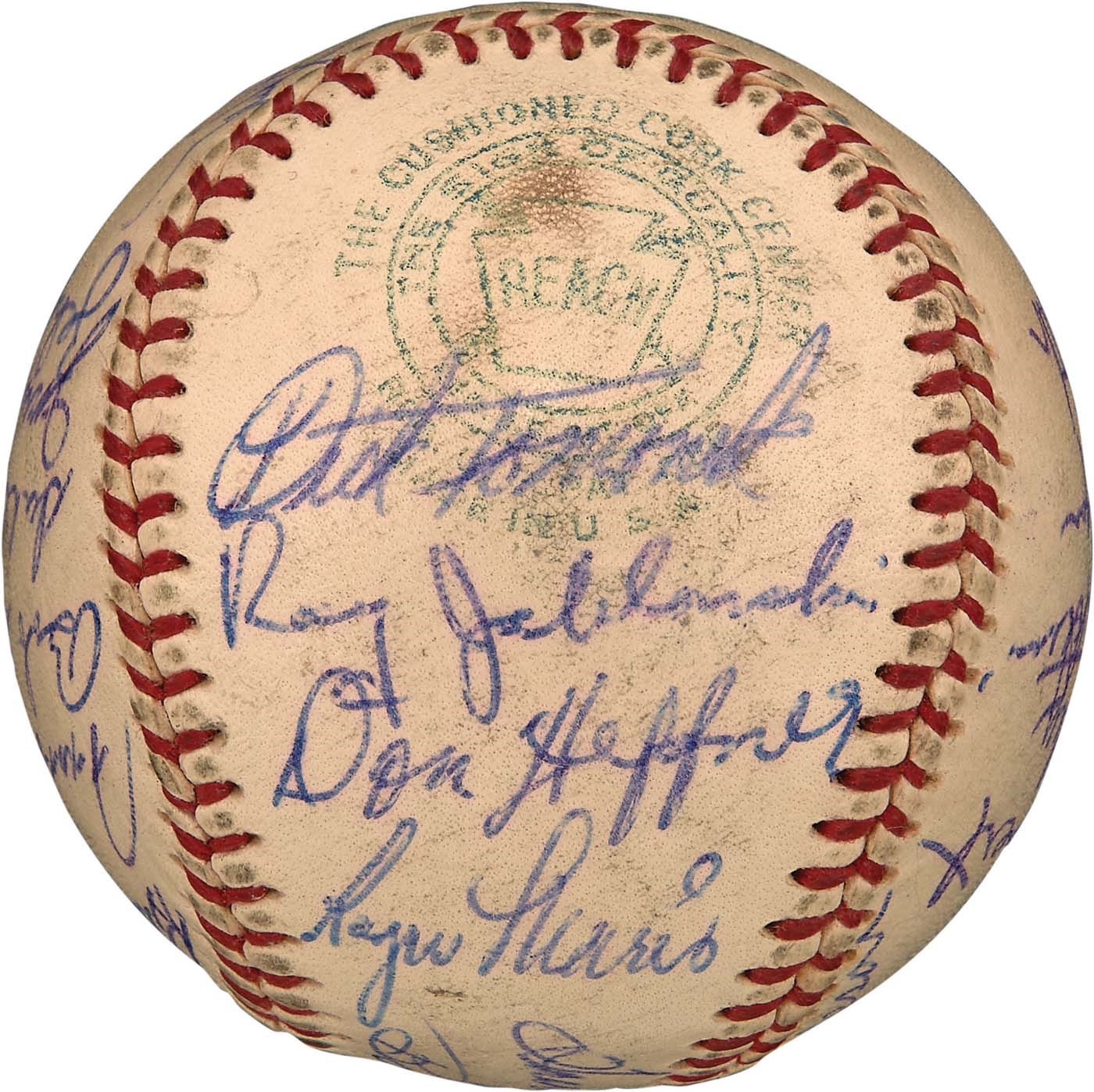 - 1959 Kansas City Athletics Team-Signed Baseball with Roger Maris - No Clubhouse (PSA)