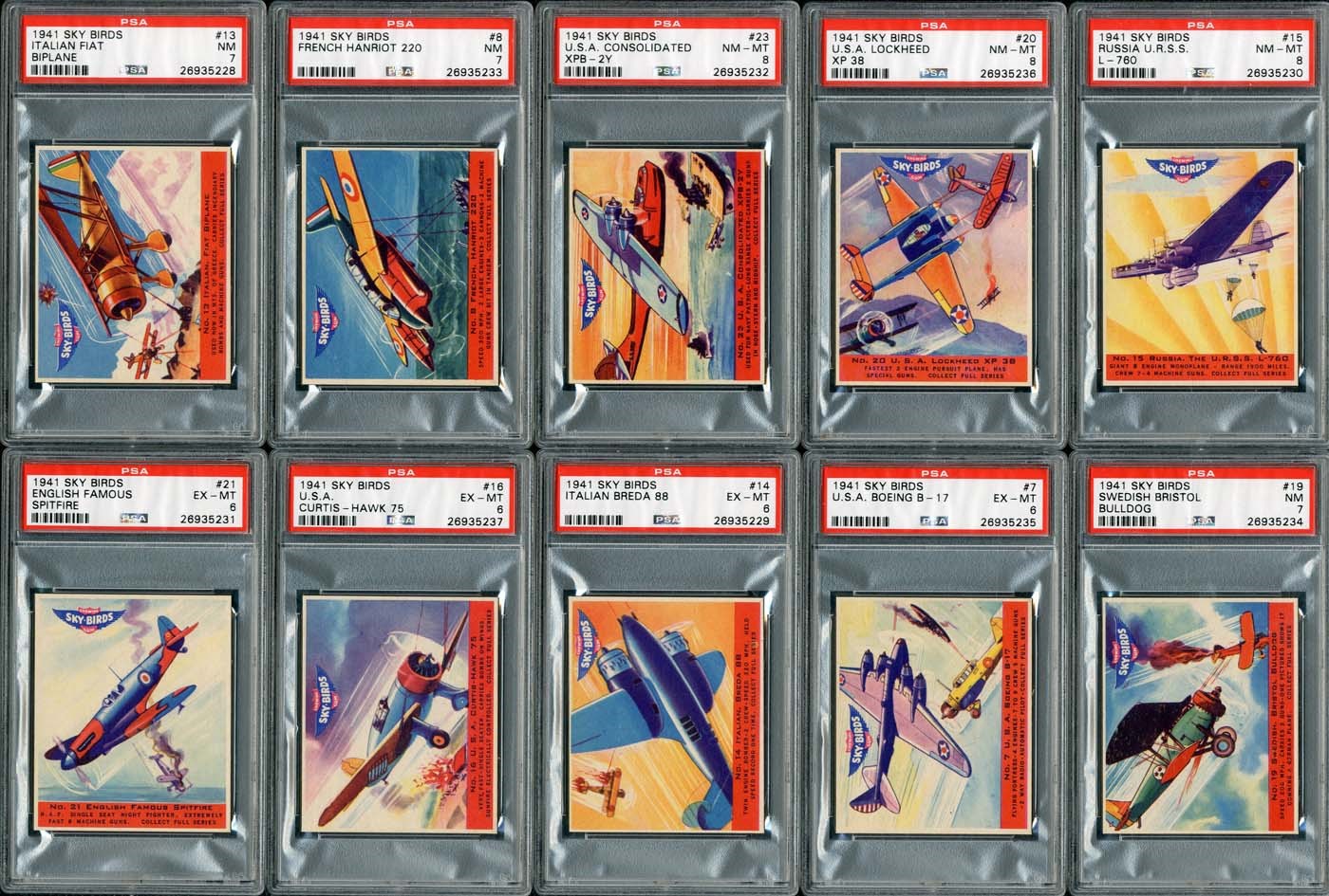 - 1933-1941 Goudey & More Collection of Non-Sports with Tarzan, Sky Birds & Indian Gum (10 PSA Graded!)