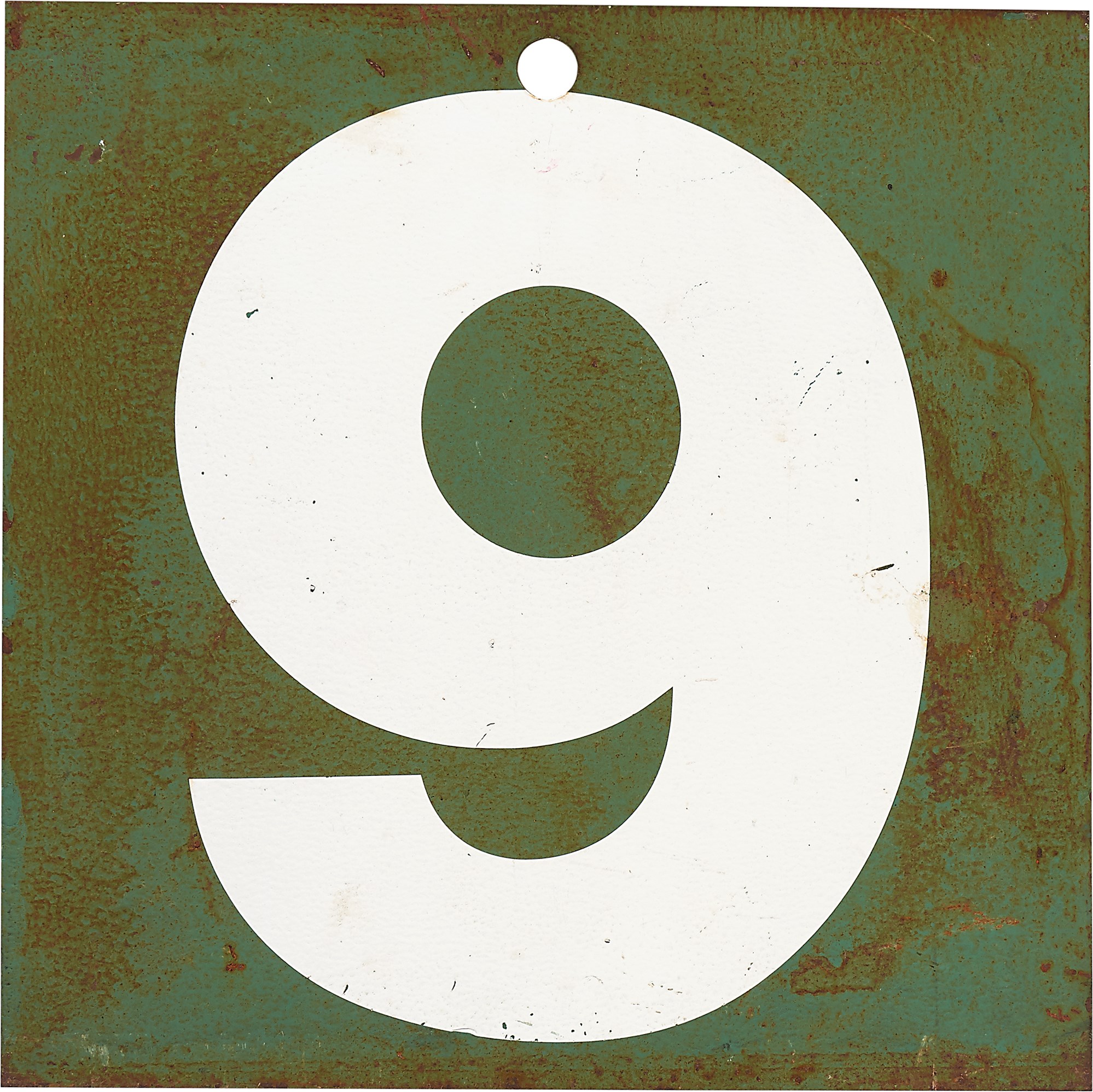 Boston Sports - Fenway Park "9" Scoreboard Sign - Ted Williams Number