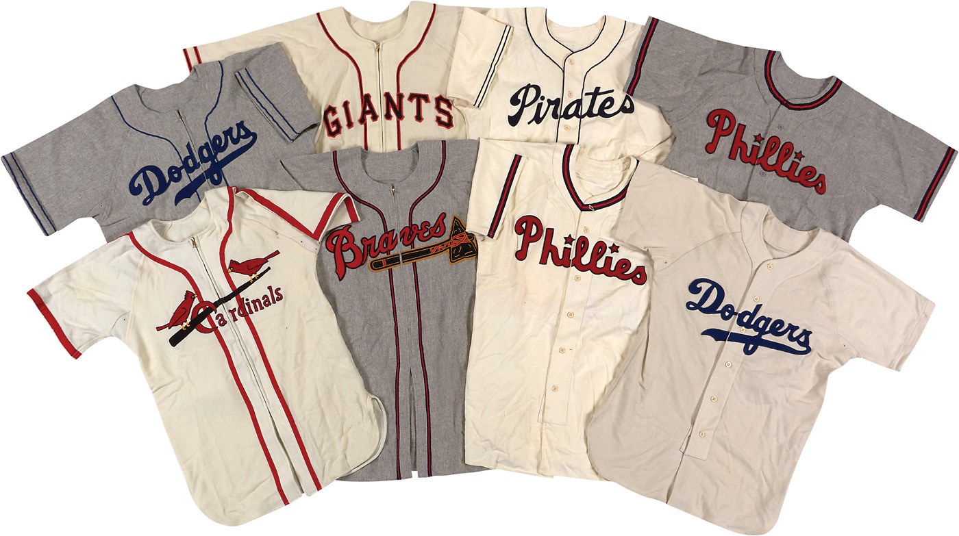 - Collection of "42" Movie Jerseys with Jackie Robinson (9)