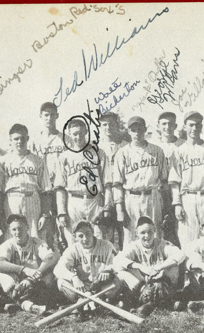 Boston Sports - 1936 Ted Williams Signed High School Yearbook