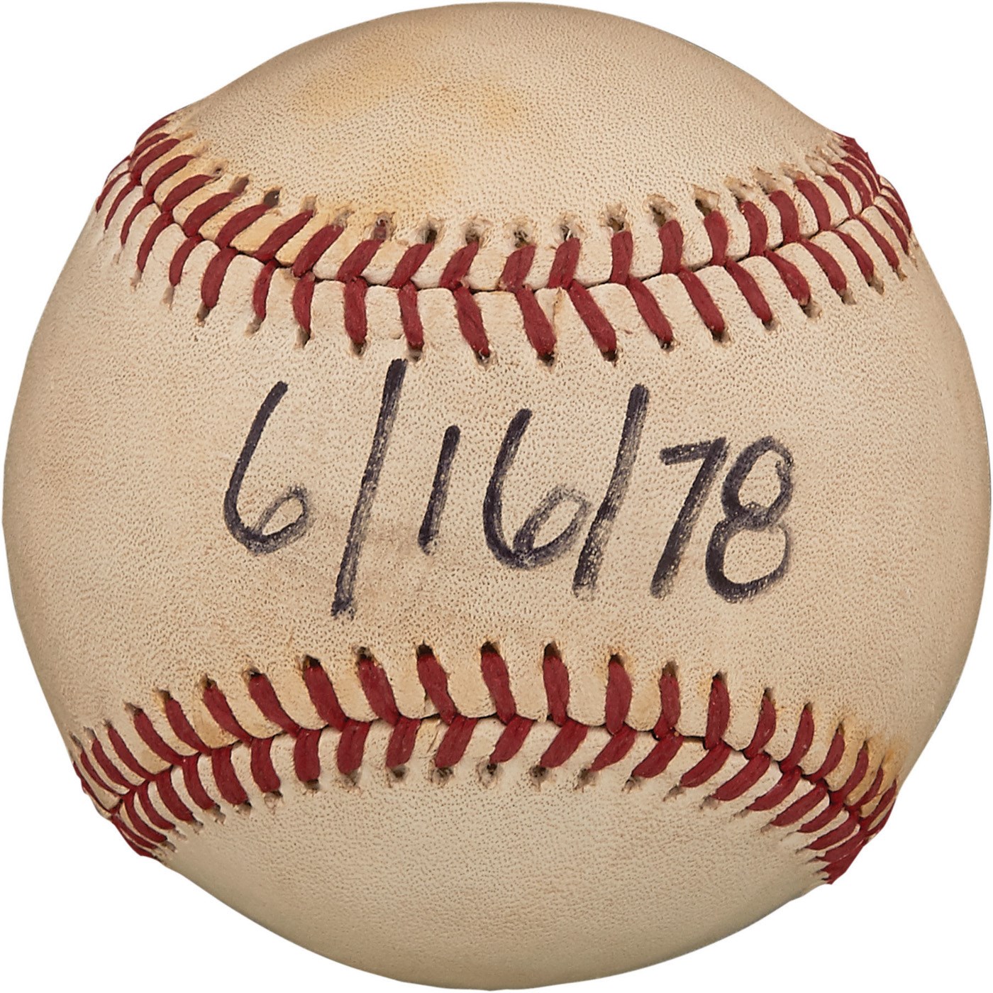 Pete Rose & Cincinnati Reds - 1978 Tom Seaver No-Hit Baseball from Cincinnati Reds Gift Shop (LOA)