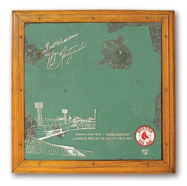 Large Piece of Fenway Park's "The Green Monster" (12x12")