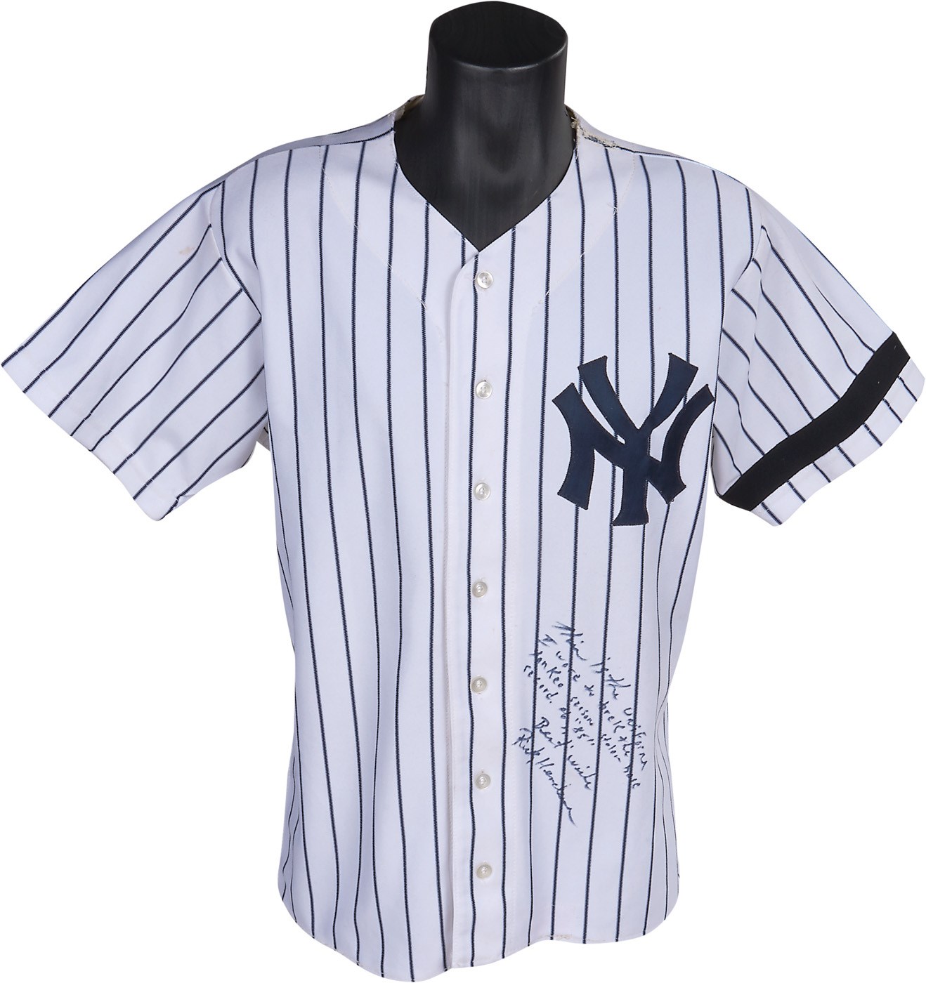 NY Yankees, Giants & Mets - 1985 Rickey Henderson Game Worn Yankees Single-Season Stolen Base Record Jersey