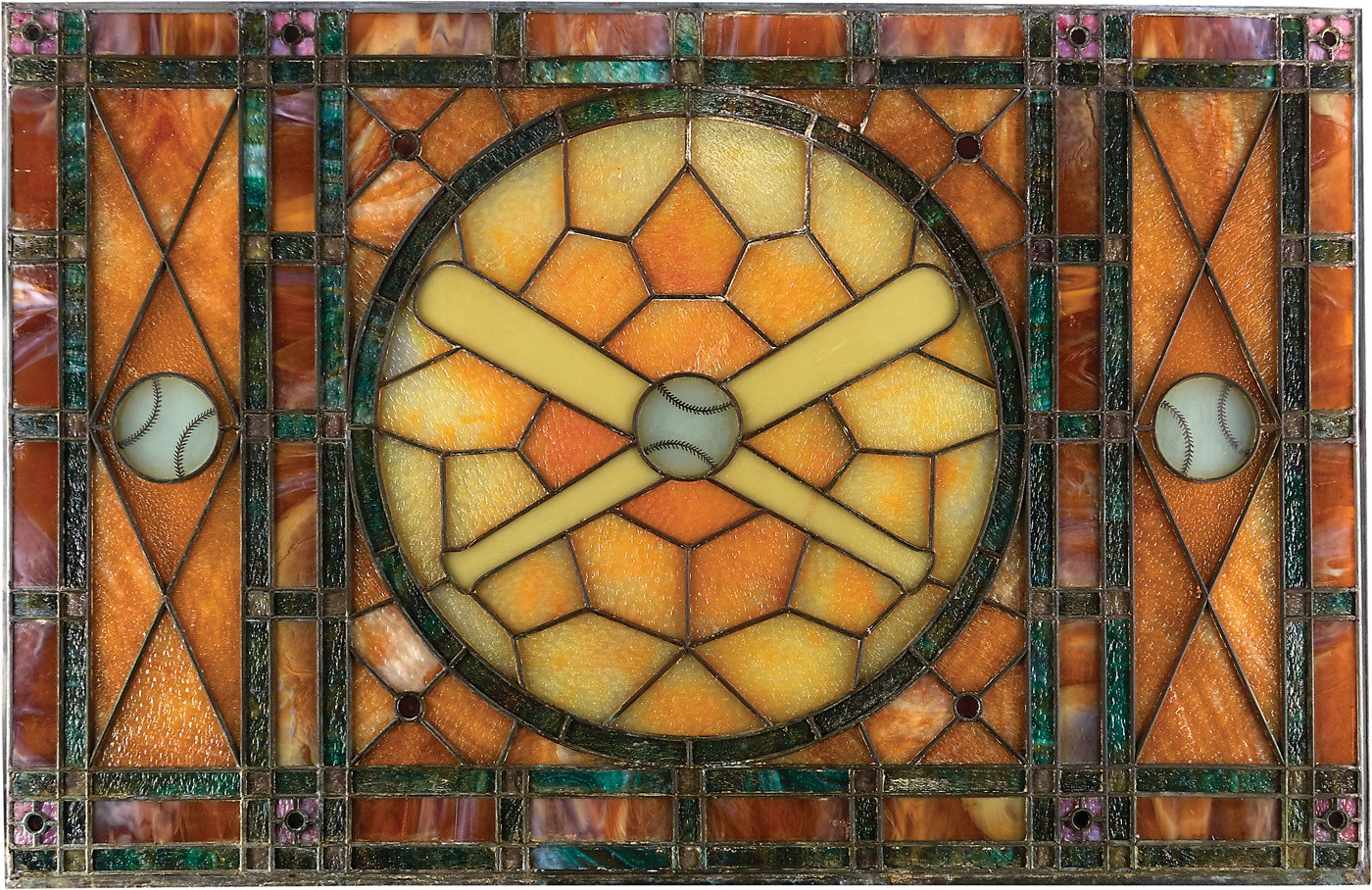 - Stunning Early 1900s Baseball Stained Glass Window from Johnny Kling's Pool Hall