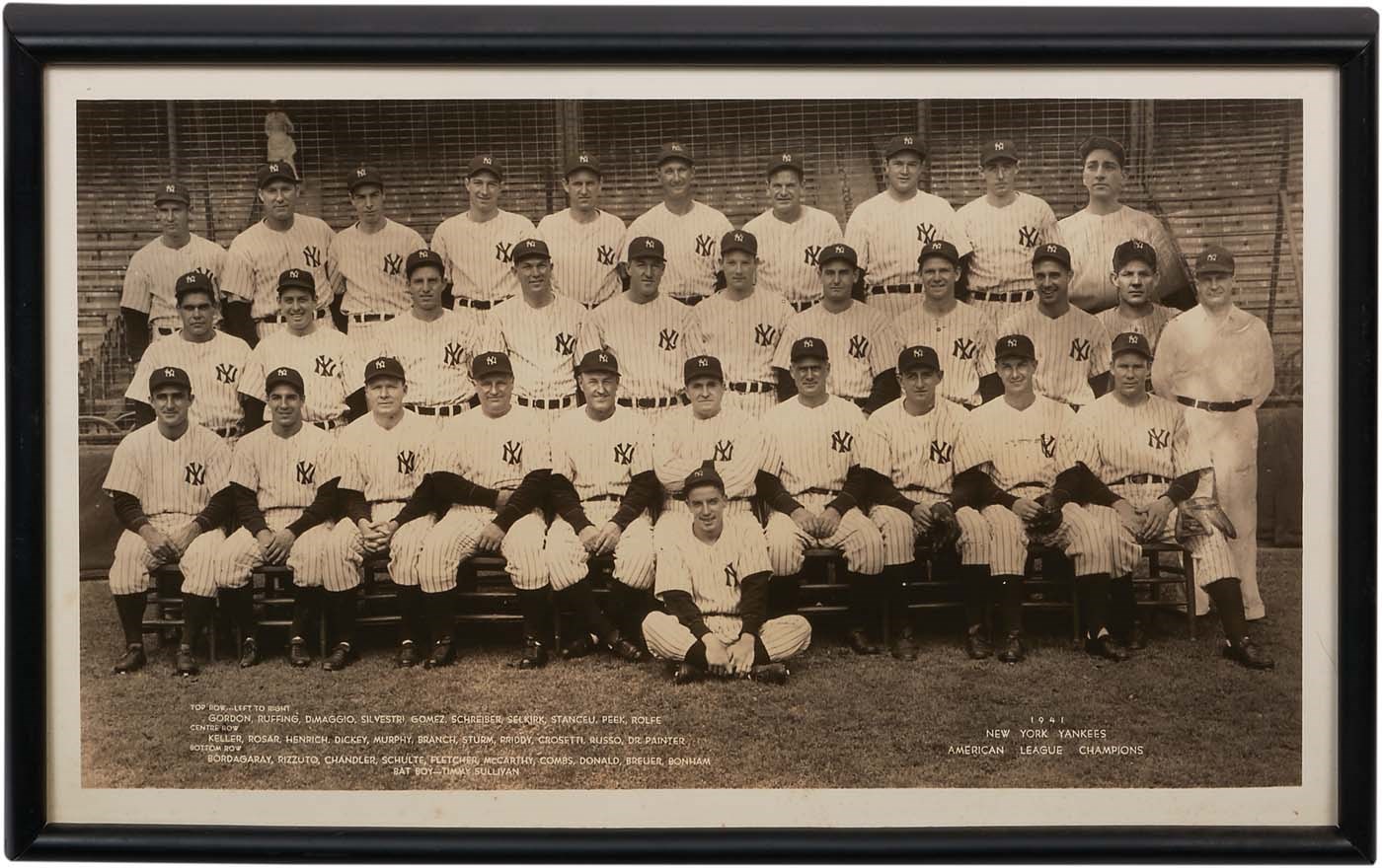 - 1937-50 NY Yankees Presentation Photos Given to Players and VIPs (5)