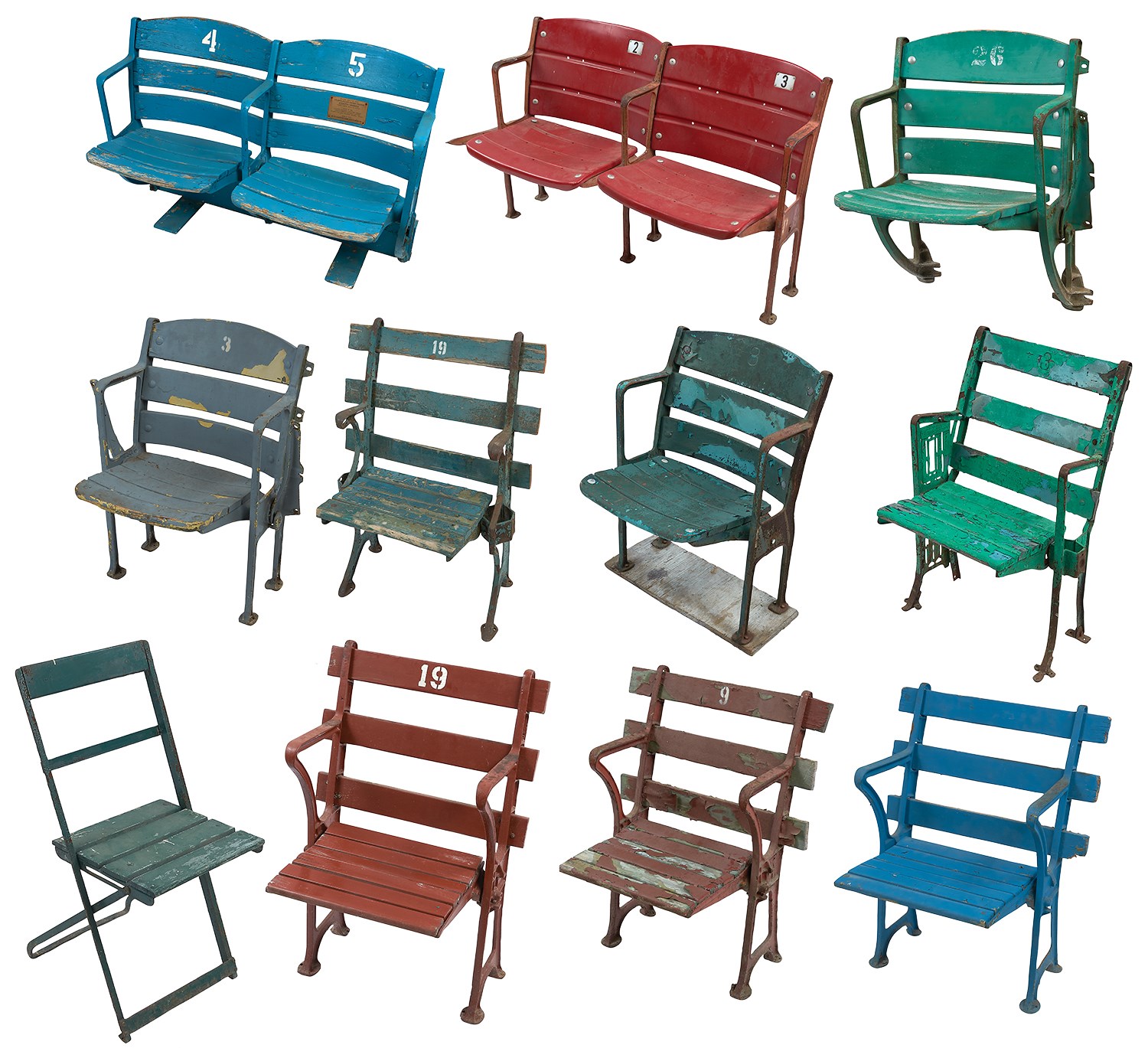 - Collection of Seats from Various Stadiums (11)