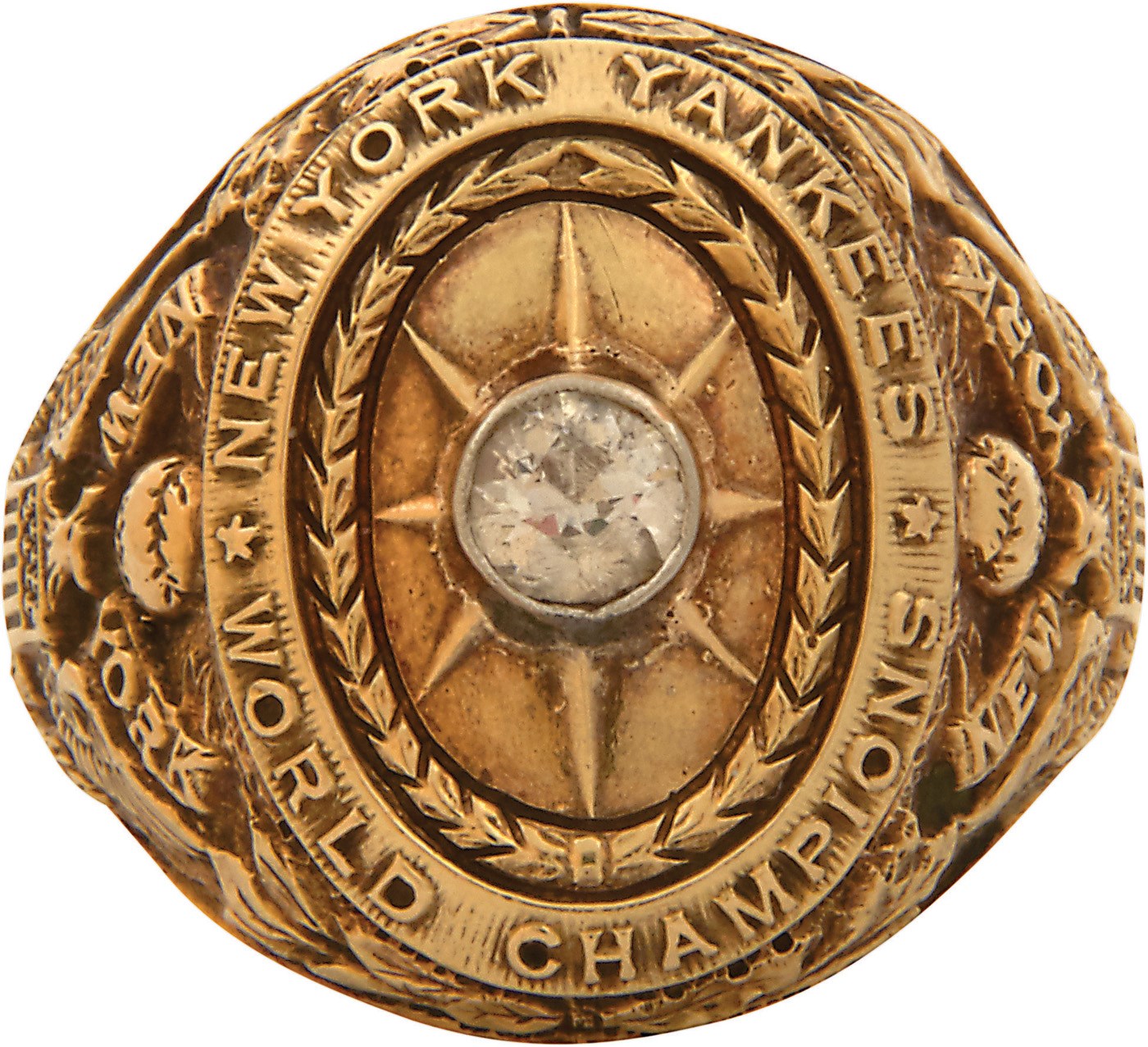Babe Ruth and Lou Gehrig - Babe Ruth's 1927 New York Yankees World Series Ring