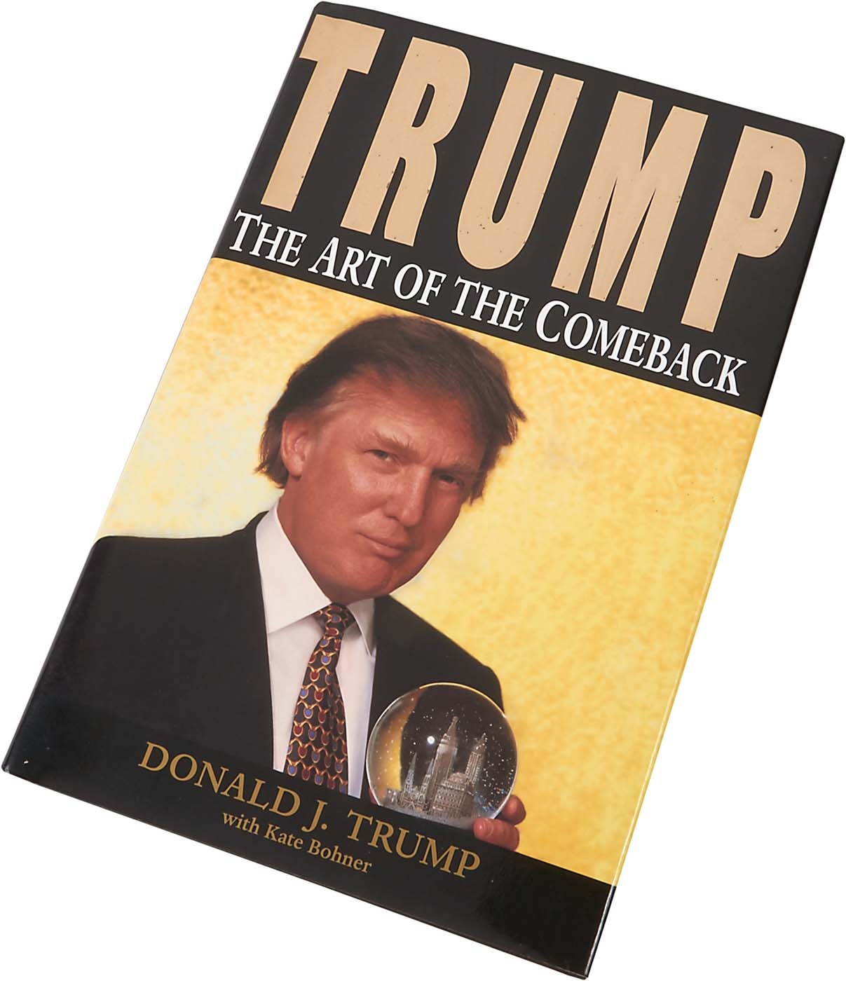 Rock And Pop Culture - Donald Trump Signed First Edition Book & Dollar Bill (Proof of Signing) (PSA)