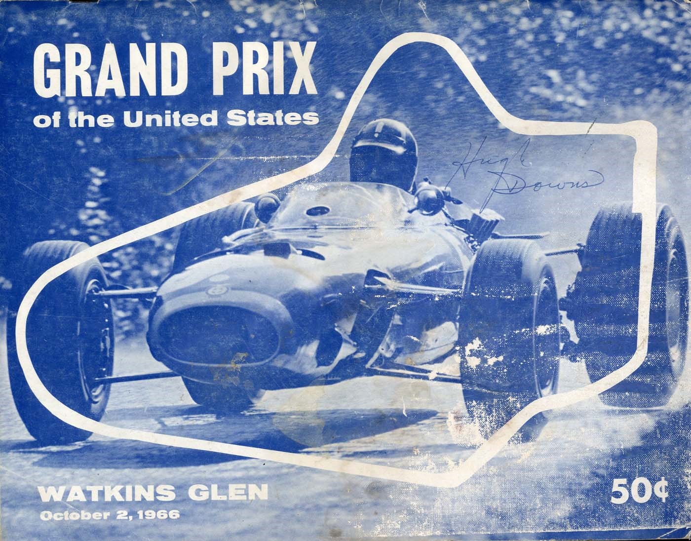 - 1966 Jim Clark & Racing Legends Signed Watkins Glen Grand Prix Program (PSA)