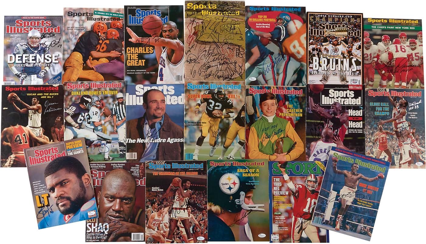 Olympics and All Sports - Fine Signed Sports Illustrated Magazine Collection (40+) (PSA)