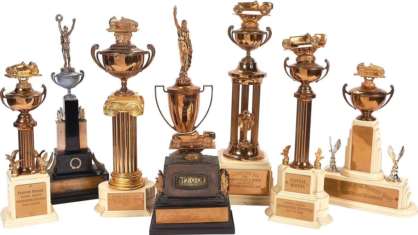 - Jimmy Bryan Championship Trophies From Len Gasper Collection (8)
