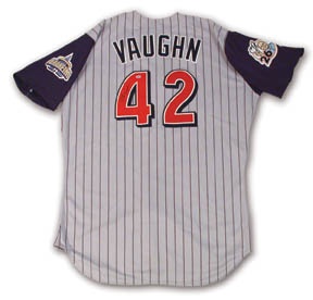 - 1999 Mo Vaughn Signed Game Worn Jersey