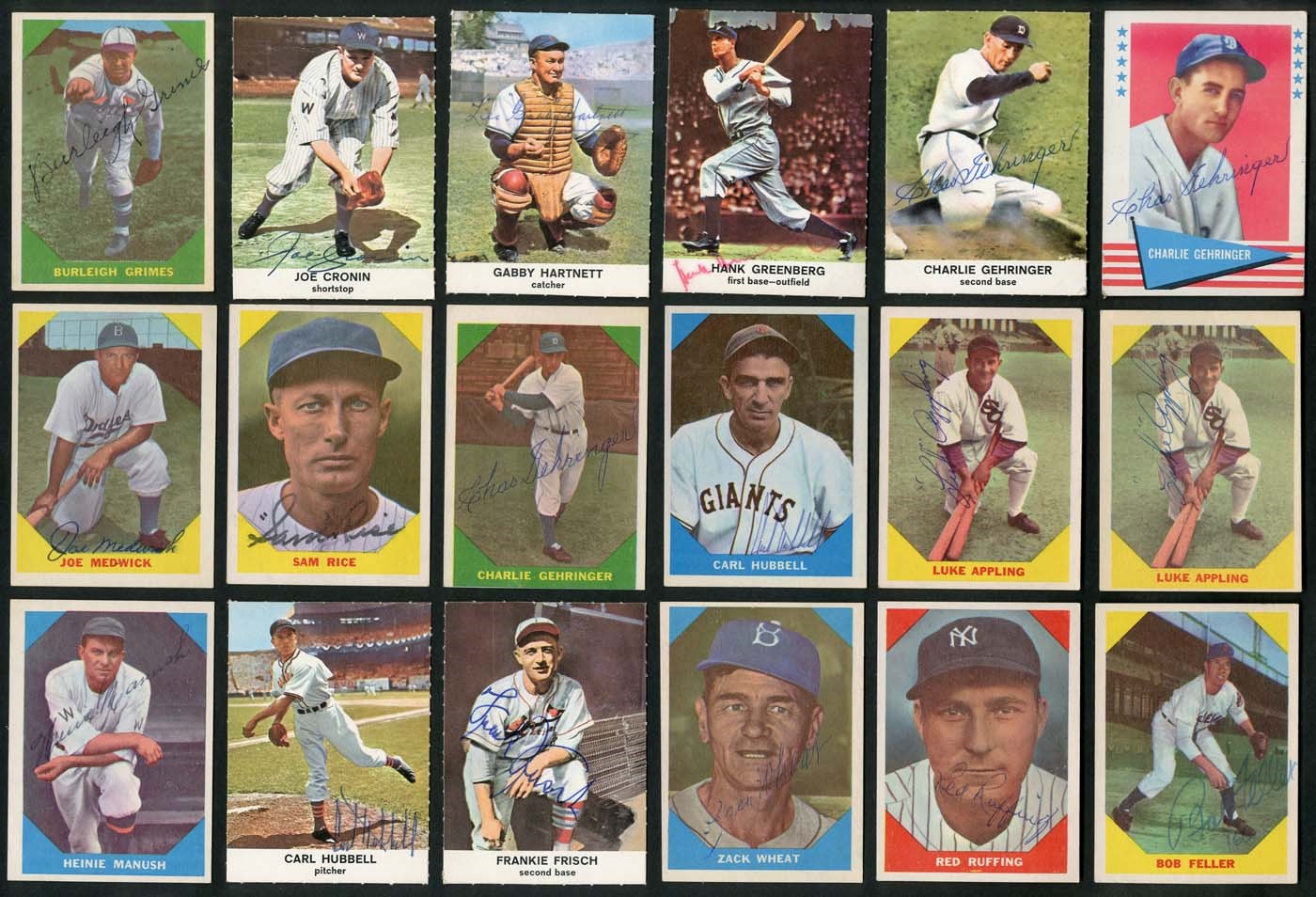 - Early 1960s Baseball Hall of Famers Signed Cards (26)