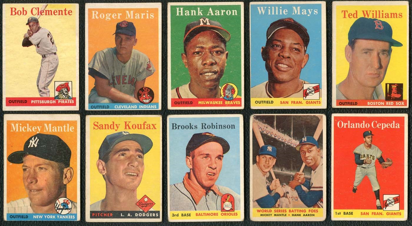 - 1958 Topps Complete Set of 494 Cards