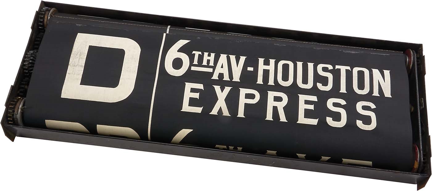 - 1920s New York City Subway Roll Sign