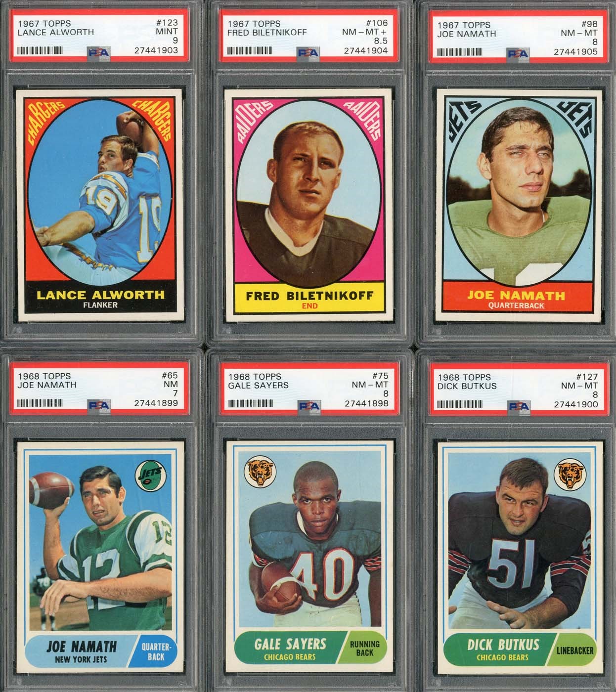 - 1963-1971 Topps and Philadelphia Football Collection with (3) Complete Sets!