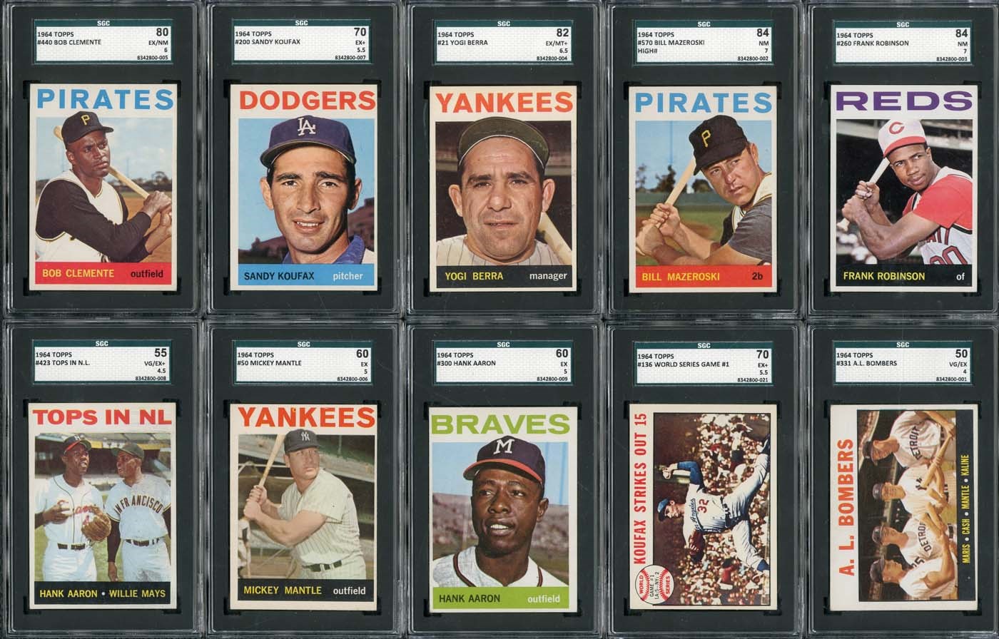- 1964 Topps Complete Set with (10) SGC Graded