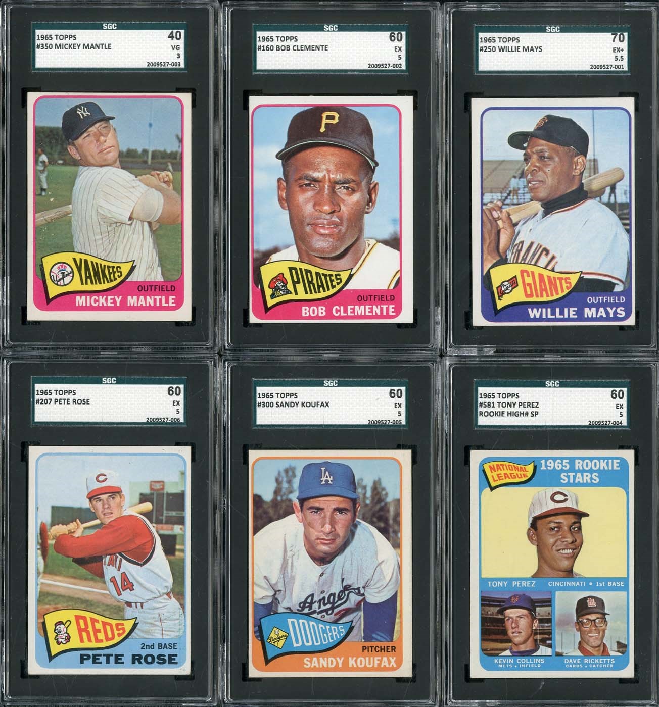 - 1965 Topps Complete Set of 598 Cards with SIX SGC