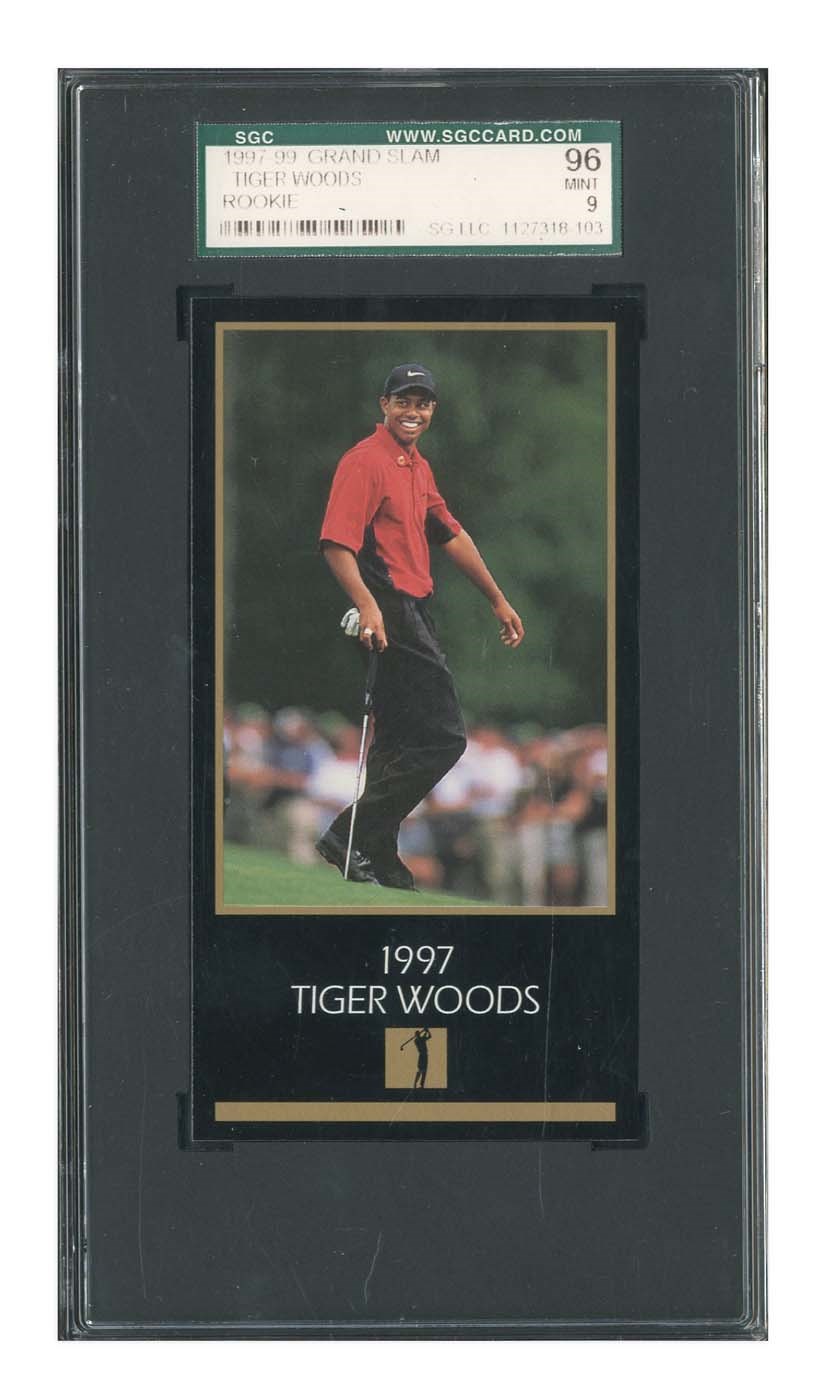 - 1997-99 Grand Slam Tiger Woods Rookie Card - SGC 96 MINT 9