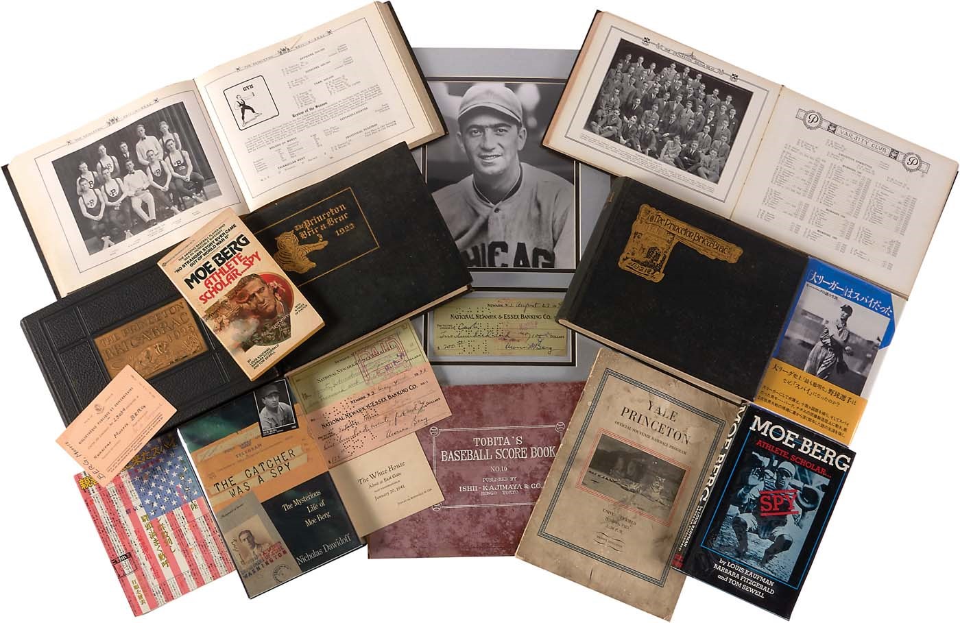 Boston Sports - Moe Berg Collection w/Autographs, Princeton Yearbooks & More (14)