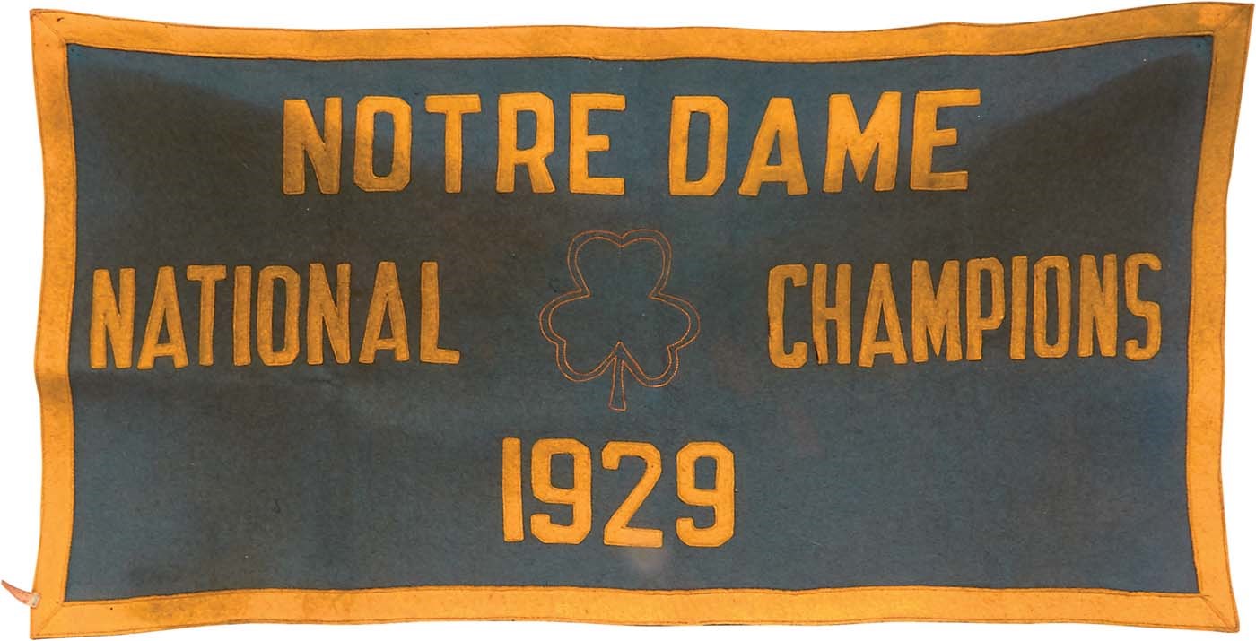 Football - 1929 Notre Dame Fighting Irish National Champions Banner