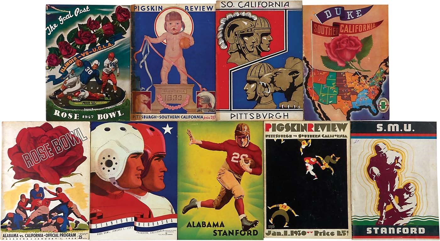 1930-47 Rose Bowl Program Collection (9)