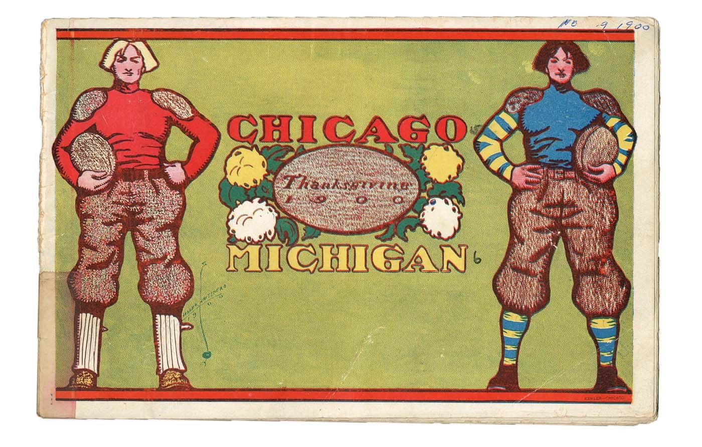 - 1900 Chicago vs. Michigan Football Program