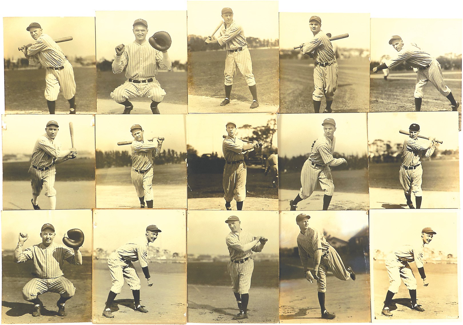 NY Yankees, Giants & Mets - Circa 1927 New York Yankee Type I Photographs (52)