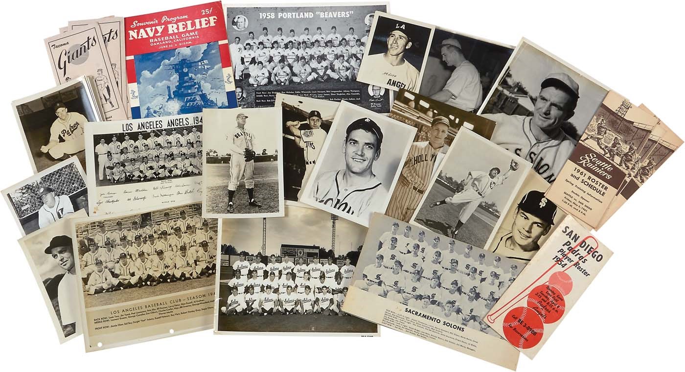 Baseball Memorabilia - Early Pacific Coast League Photography etc. (34)